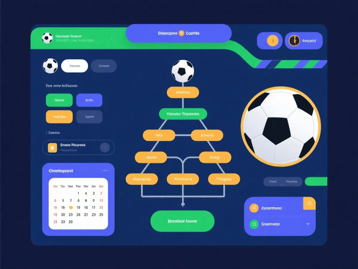 世界杯赛程与淘汰赛结构示意图